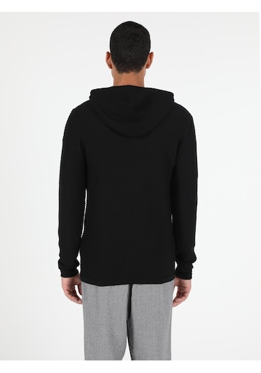 Colin's Slim Fit Erkek Siyah Hırka CL1050730_Q1.V1_BLK