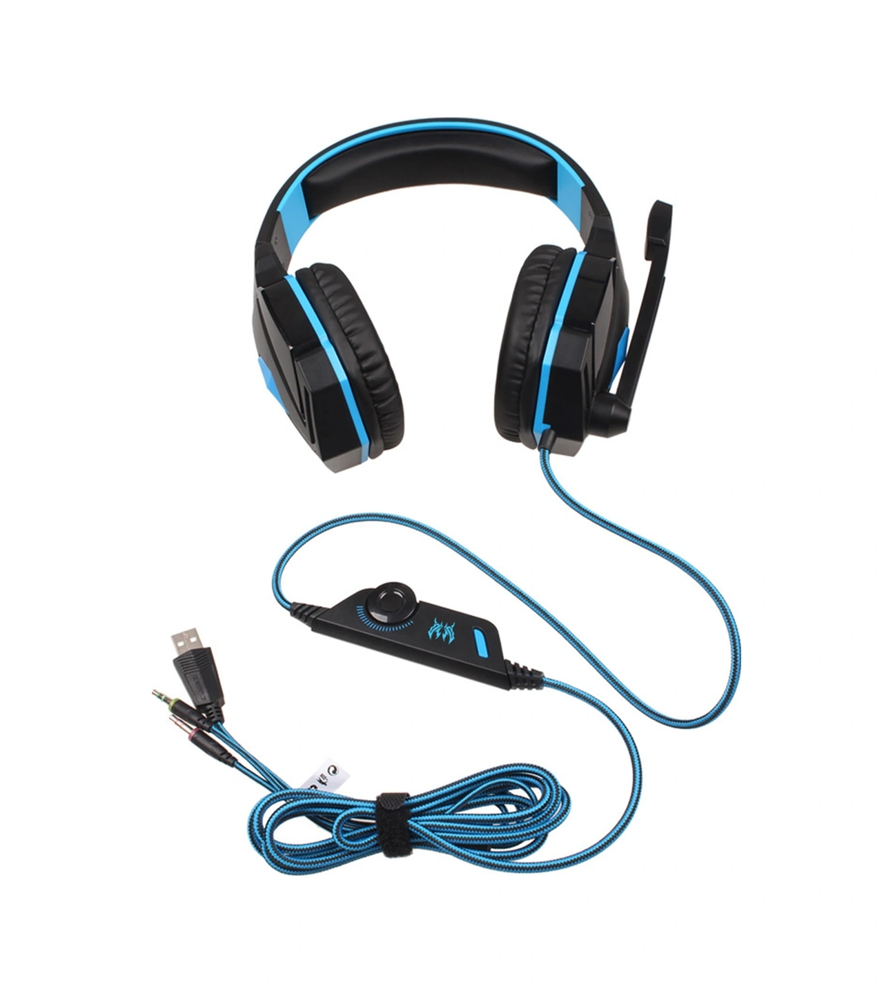 Sones Kotıon Each G4000 Stereo Oyun Kulaklığı Kafa Bandı Mikrofonlu Ses Kontrolü Led Işıklı Pc Oyuncusu İçin, Kablo Uzunluğu: Yaklaşık 2,2 M