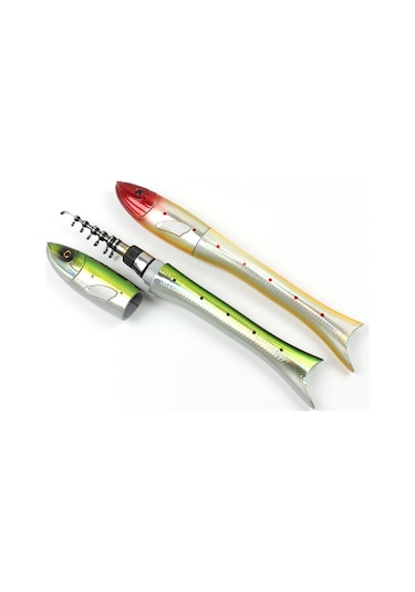 1.6m Mini Cep Olta Kamışı Balık Şekilli Teleskopik Karbon Buz Olta Kamışı Olta Kamışı Olta Makarası Kombosu