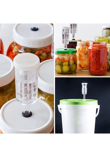 Fermantasyon İçin Srıwen Hava Kilitleri, Silikon Grommetli Fermantasyon Hava Kilidi, Muhafaza, Bira Yapımı,, Lahana Turşusu İçin