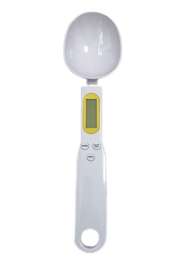 Elektronik Kaşık Ölçeği Ev Elektronik Terazi 500 Gr/0,1 Beyaz