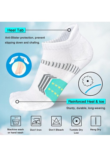 Teltree Hafif Ağaçaklı Spor Çorap: Amortisörlü, Kayma Engellici, Ter Emici, Ayak Bileği Ve Topuk Korumalı Kadın Çorap Beyaz-yesil, Tek Boyut Beyaz - Yeşil Teltree Hafif Ağaçaklı Spor Çorap: Amortisörlü, Kayma Engellici, Ter Emici, Ayak Bileği Ve Topuk Korumalı Kadın Çorap Beyaz-yesil, Tek Boyut Beyaz - Yeşil