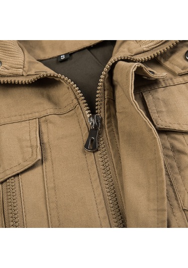 Sımıcg Erkek Haki Günlük Ceket Pamuklu Ceket Haki