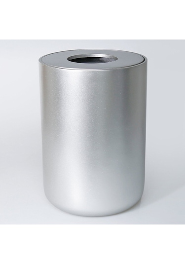 Luxe Büyük Çöp Kovası Gümüş