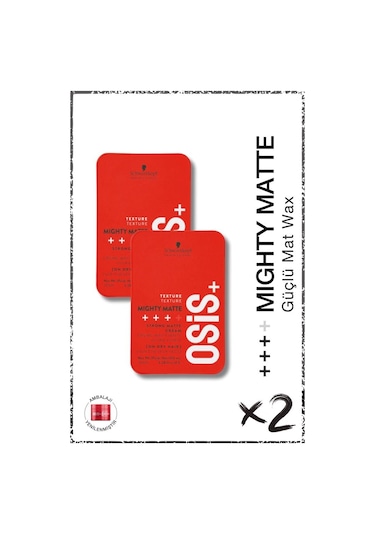 Osis Mighty Matte Güçlü Tutucu Mat Wax 2 x 100 ML