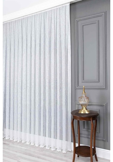 Evdepo Home Kullanıma Hazır Örme Tül Perde (540740972)