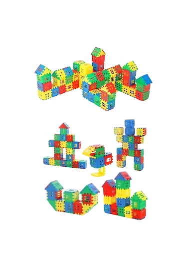 192 Parça Yapı Oyuncak Puzzle Blok 3d Tasarım Yeteneğini Geliştiren Eğlenceli Bilişsel Yapı Taşları