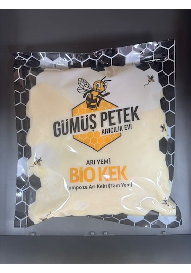 Gümüş Petek Bio Kek Arı Yemi Ekstra Vitaminli 1 Kilo 10 Adet