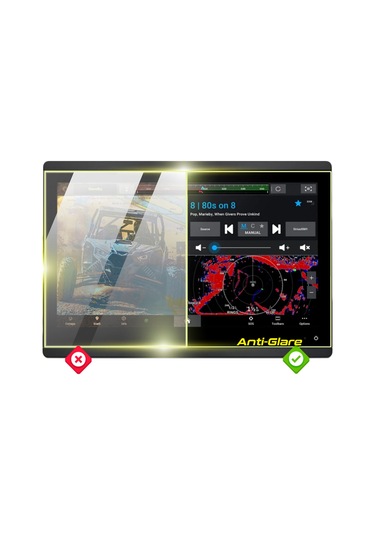 Garmin Gpsmap 1623 Combo Gps/chartplotter 16" İçin Anti-glare Mat Ekran Koruyucu
