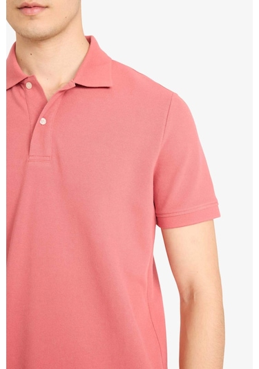 Defacto %100 Pamuk Polo Tişört E9504ax26spbr268 Bordo-br268