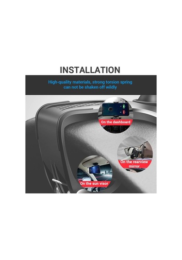 Seametal Araç Telefonu Tutucu Dağı Cep Telefonu Braketi Desteği Araba Ayna Akıllı Telefon Montaj Standı İphone Samsung Xiaomi Huawei