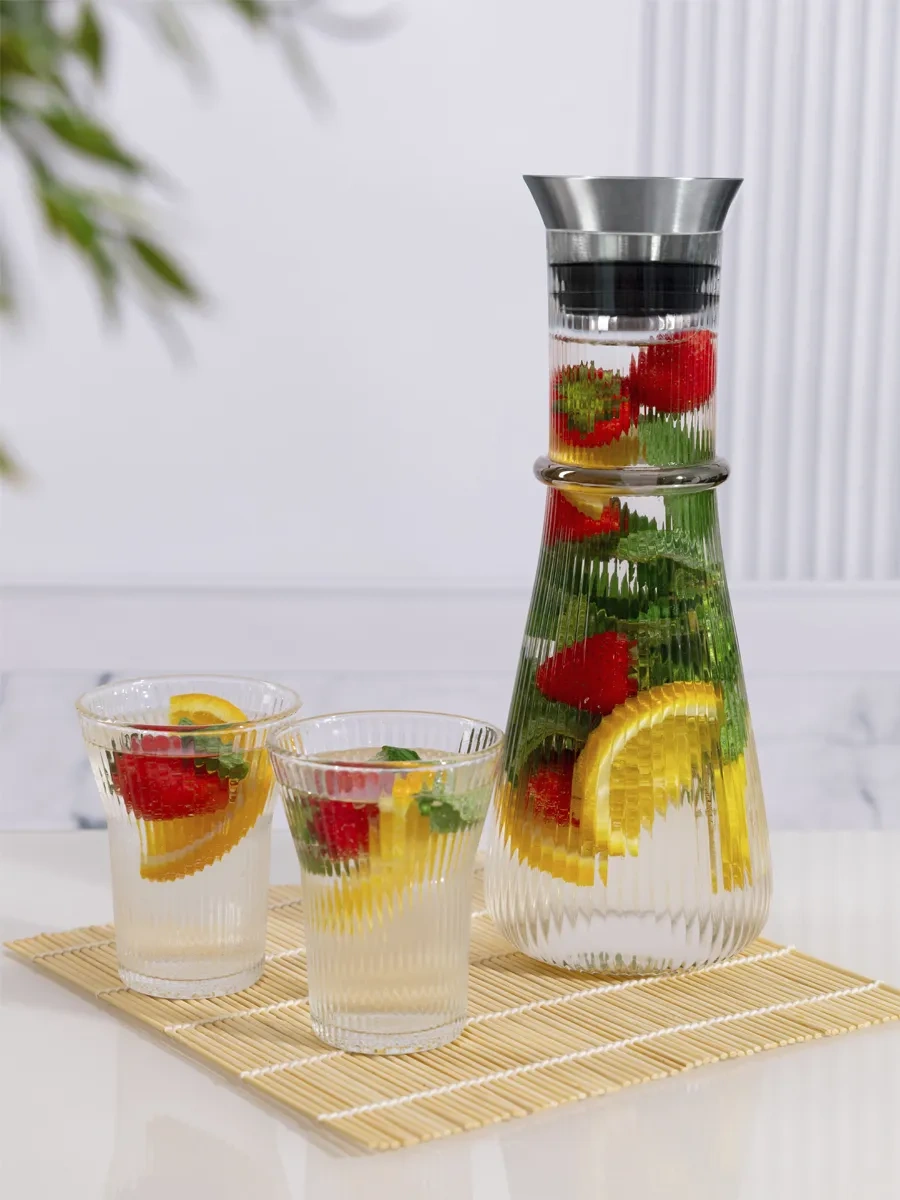 Homelabshop Kapaklı Cam Su Sürahisi 416591567