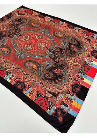 Bonjela Soft Pamuklu Şal Etro Desen Lbs1704-41736 Çok Renkli