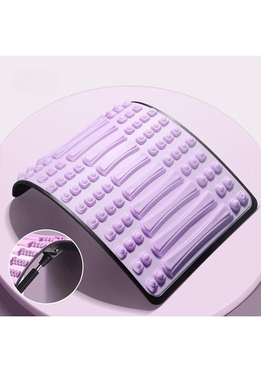 Homyl Sırt Gerdirici Ayarlanabilir Masaj Aleti Kas Eğitimi Yoga Mor