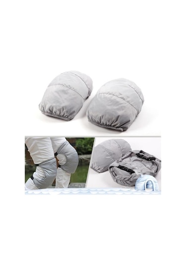 Pazly Suntek Ayarlanabilir Aşağı Dizlik Rüzgar Geçirmez Gümüş Renk Gümüş