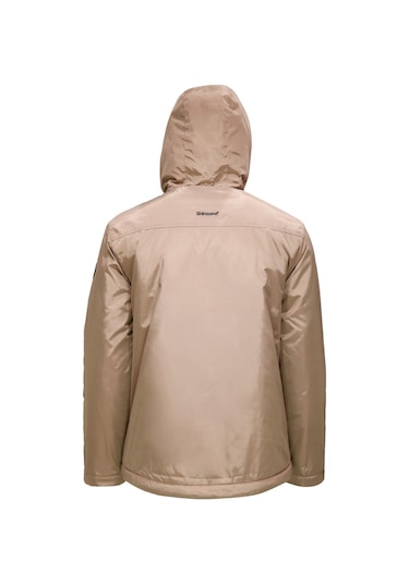 Erkek Kapitone Kapüşonlu Içi Peluş Bej Mont 001