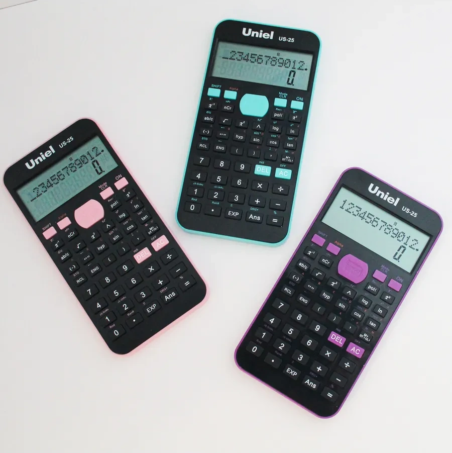 Uniel Bilimsel Hesap Makinesi Us-25 İki Satırlı 240 Fonksiyon 162231712 Siyah