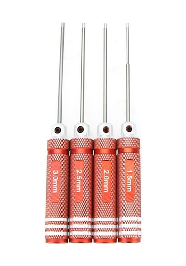 Cc Globall Tini Hex Sürücü Anahtarı 4 Adet Set 1.5mm/2mm/2.5mm/3.0mm Rc Helikopter Için