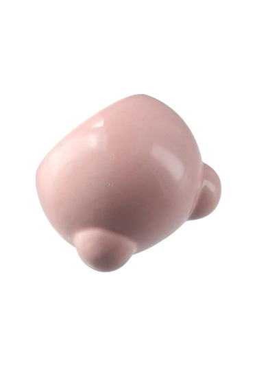 Maiyame Küçük Evcil Hayvanlar İçin Seramik Soğutucu Yuva - Kıskaçlar İçin Yazlık Buzlu Yatak - Pembe 8.1x6.5x5.2cm