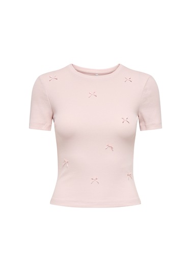 Only Bayan T Shirt 15369336 Açık Pembe