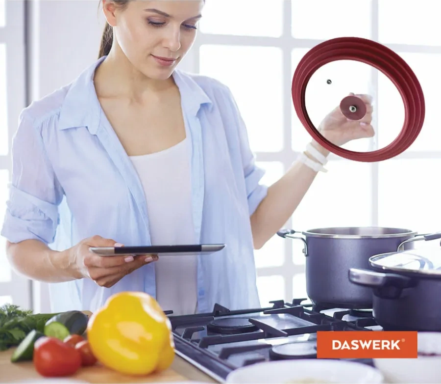 Daswerk 24-26-28 Cm İçin Evrensel Silikon Tava Kapağı 41672354 Diğer