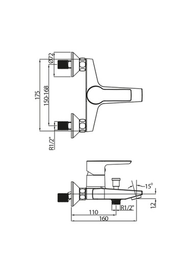 Nsk Alamera Banyo Bataryası N2032902 Krom