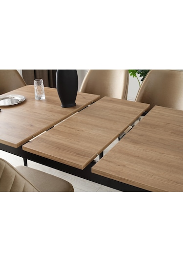 Mercan Mdf Salon Yemek Masa Sandalye Takımı 90x145 001