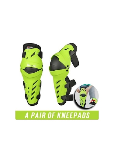 Pro Biker 800962 Mafsallı Darbelere Karşı Dayanıklı Motorsiklet Dizlik Yeşil