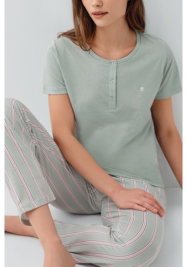 Pierre Cardin Kadın Yeşil Pijama Takım Pc9173-s-v1 Yeşil