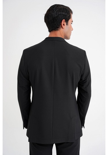 C 698 Ceket Regular Fit Siyah-1 Casual Siyah