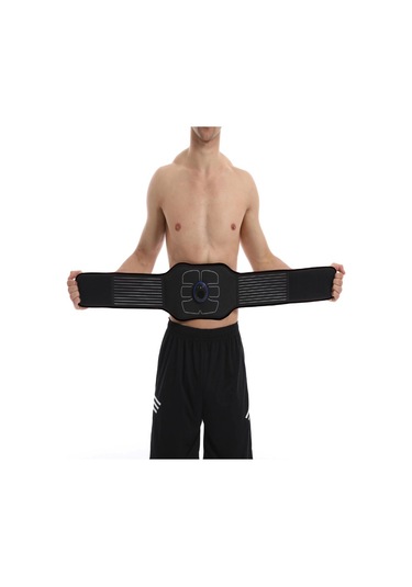 Springsun Ems Pulse Karın Cihazı Ev Karın Kası Etiketi Karın Aleti Ems Karın Kası Kemeri Şarj Edilebilir Masaj Kemeri Siyah L/xl Siyah
