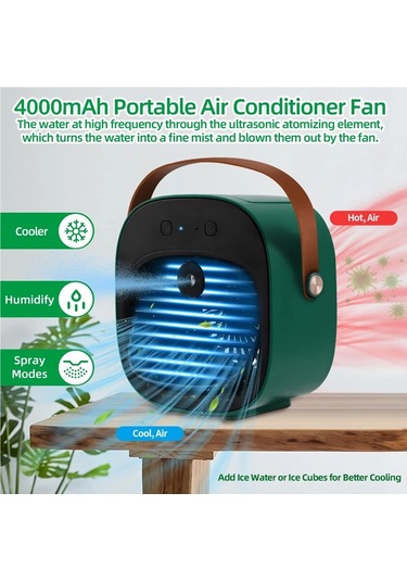 Jialan Taşınabilir Mini Klima Kablosuz Hava Soğutucu Usb Şarj