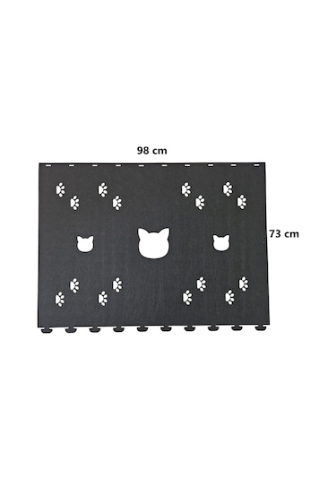 Kedi Oyuncağı Tüneli 1. Kalite 3mm Keçeden Geçmeli Kedi Ve Pati Figürlü 9 Renk A3