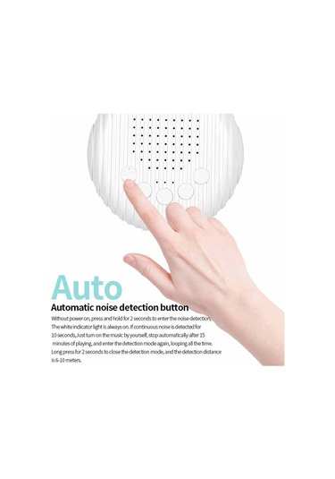 Xindoker Taşınabilir Beyaz Gürültü Makinesi - 10 Rahatlatıcı Ses, Otomatik Algılama Ve Şarjlı Bebek Uyku Yardımcısı