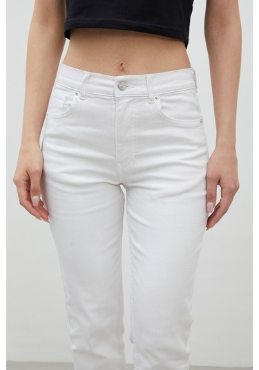 Manuka Bootcut Fıt Denim Pantolon Beyaz