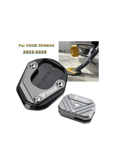 Hightower Voge Sr4max 2022-2025 Alüminyum Motor Yan Sehpası - Siyah Aksesuar Dayanak Destek