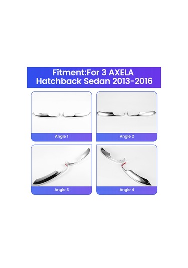 Xiaaokeji Mazda 3 Axela 2013-2016 İçin Araba Dikiz Aynası Kapağı Trim Şeritleri