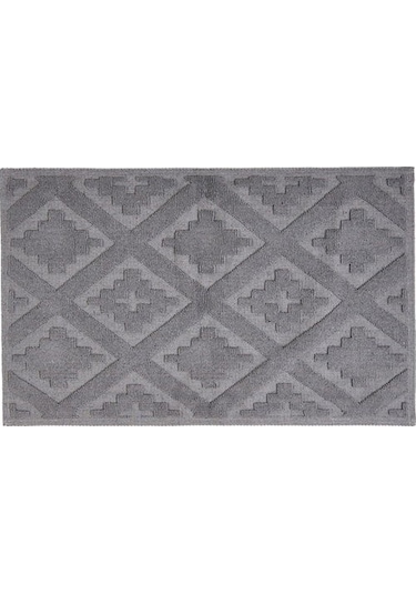 Evidea Soft Nil 2'li Banyo Paspası - Gri - 60x100 Cm + 50x60 Cm Gri