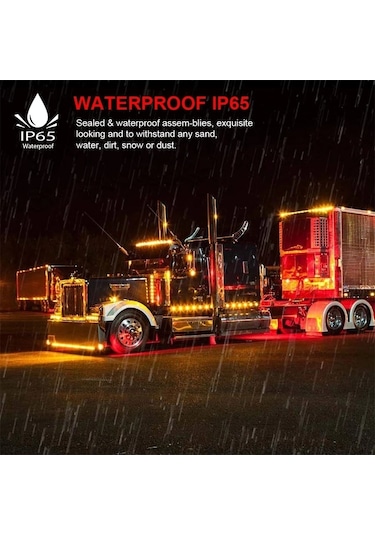 Sones 5 Adet Mk-093 Araba/kamyon 6leds Yan İşaretleyici Gösterge Işıkları Ampul Lamba Sarı Işık