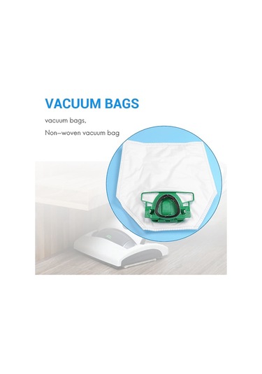 12'li Paket Vorwerk Kobold Vk200 Elektrikli Süpürge Torbası Fp200 Elektrikli Süpürge Torbası-yvan Db Yc