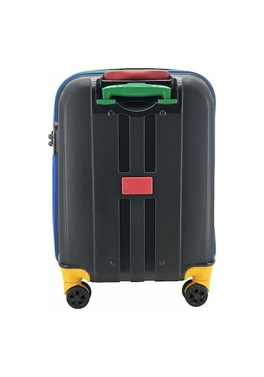 Cap Polo's Polipropilen Küçük Boy Valiz Siyah Bej