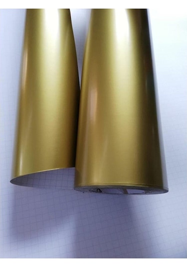 Gold Altın Renk Yapışkanlı Folyo Parlak Yüzey 122 Cm X 1 Metre