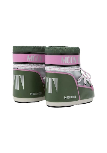 Gh01 Forest Green - Silver - Pink Bot Kadın 80d1409650 Moon Boot Icon Low Space Racing Çok Renkli