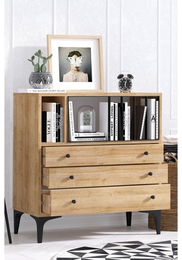 Decormet Nevada Şifonyer Safir Meşe Diğer