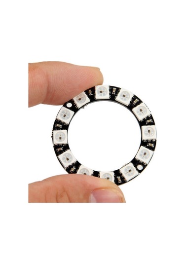 12 Bit Neopixel Halka Ring Ws2812b 5050 Rgb Led Modül 12 Li Dijital Adreslenebilir Lamba Programlana