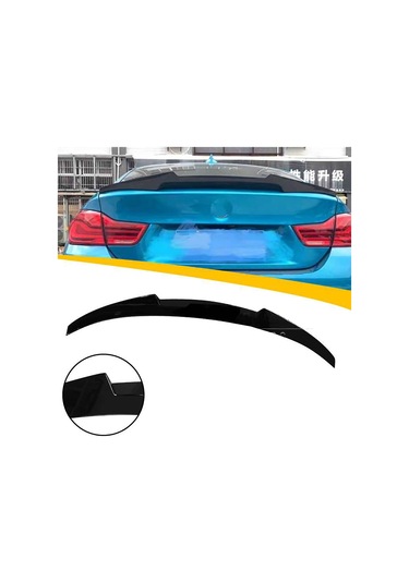 Bmw F36 M4 Bagaj Üstü Spoiler Parlak Siyah Spoyler Plastik İthal
