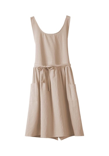 Homyl Pamuklu Mutfak Önlüğü Şef Makinede Yıkanabilir Kolsuz Haki