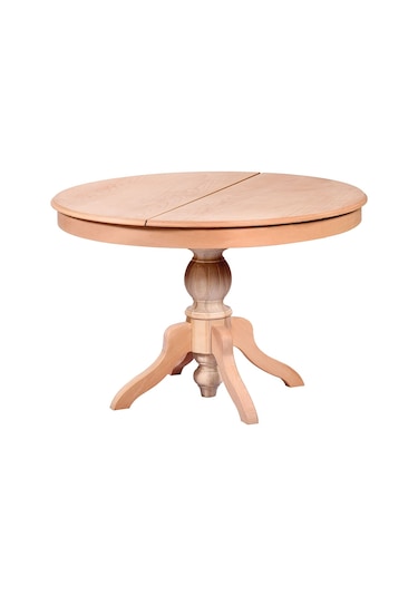 Evimeaksesuar 120 Cm Baba Ayaklı Yuvarlak Raylı Açılır Masa Ahşap Ham&Cilasız Evimeaksesuar 120 Cm Baba Ayaklı Yuvarlak Raylı Açılır Masa Ahşap Ham&Cilasız