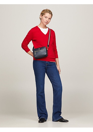 Tommy Hilfiger Kadın Çapraz Çanta Aw0aw15864dw6 Mavi