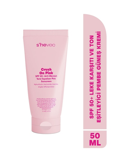 Crush On Pink - Spf 50+ Leke Karşıtı Ve Ton Eşitleyici Pembe Güne